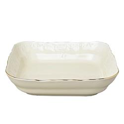 * BERNADOTTE IVORY GOLD SALATERKA KWADRATOWA16 CM-11500