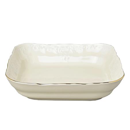 * BERNADOTTE IVORY GOLD SALATERKA KWADRATOWA16 CM-11500