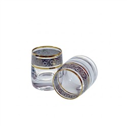 BOHEMIA IDEAL 60ML KIELISZEK ZŁOTO-PLATYNA  6 SZT-706