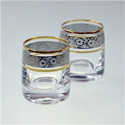BOHEMIA IDEAL 60ML KIELISZEK ZŁOTO-PLATYNA  6 SZT-707