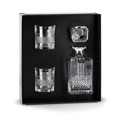 BOHEMIA PRESTIGE ELEGANTE ZESTAW DO WHISKY 1+2-3576