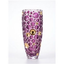 BOHEMIA PRESTIGE LISBOA GOLD PINK WAZON 350MM-13439
