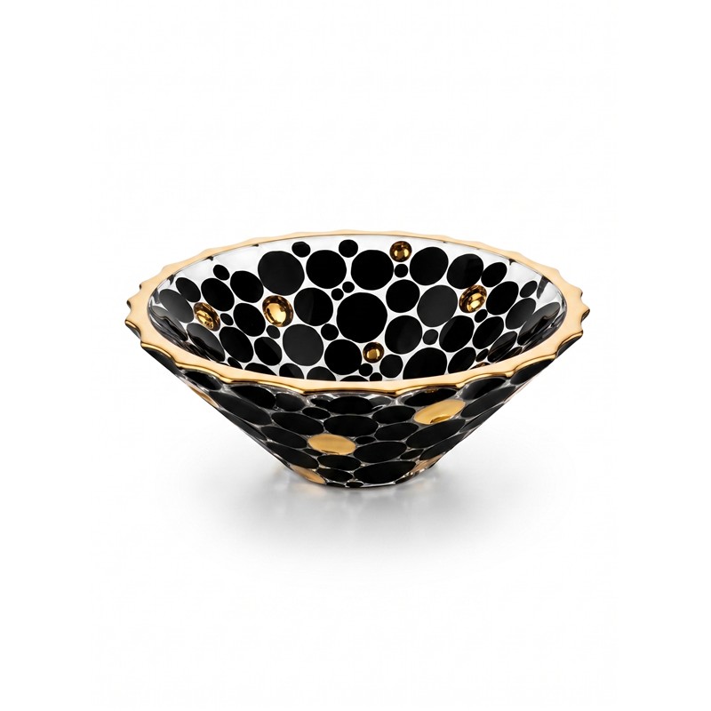 BOHEMIA PRESTIGE LISBOA GOLD BLACK MISA 300MM-13436