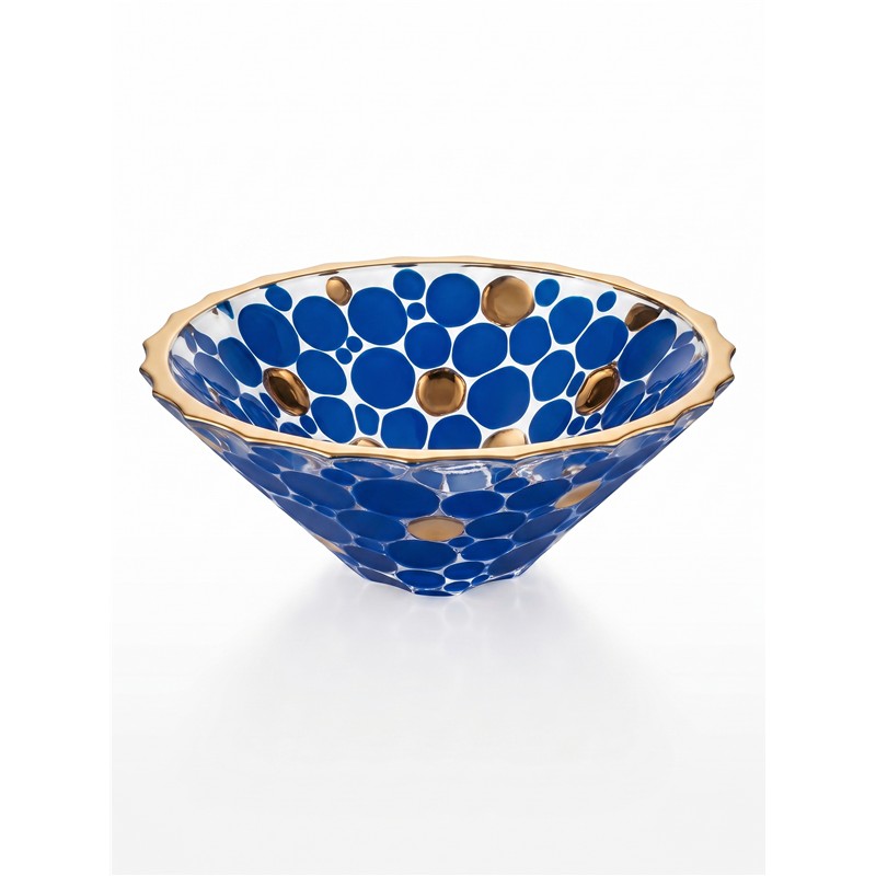 BOHEMIA PRESTIGE LISBOA GOLD BLUE MISA 300MM-13441