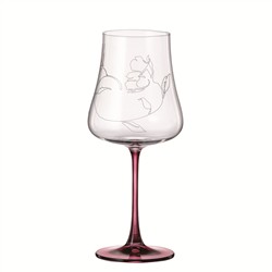 BOHEMIA IDUNA RED FOOT KIELISZEK 650ML WINO 6SZT-12804