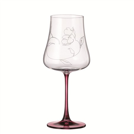 BOHEMIA IDUNA RED FOOT KIELISZEK 650ML WINO 6SZT-12804