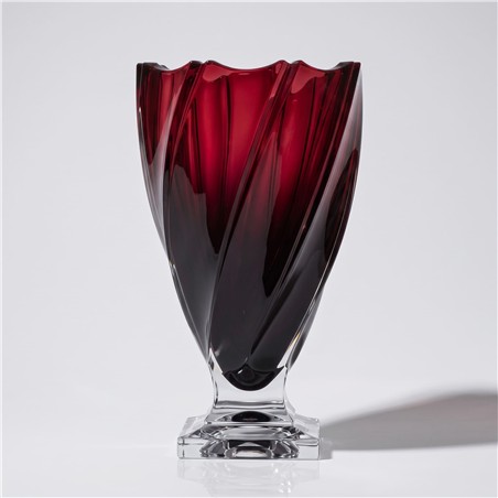 BOHEMIA PONTI RED RUBY WAZON 330MM-13520